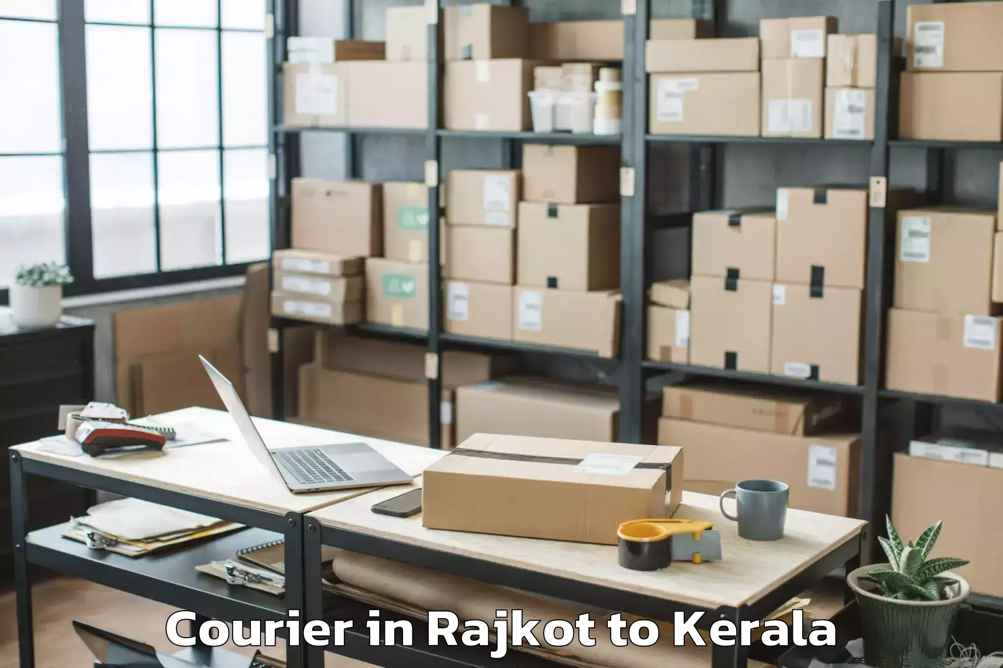 Book Rajkot to Adoor Courier